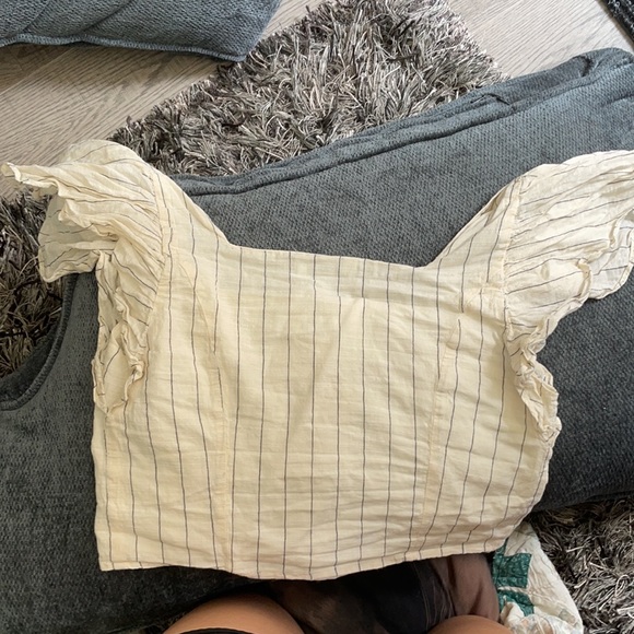 Zara Striped Button Down Tank - Picture 3 of 4